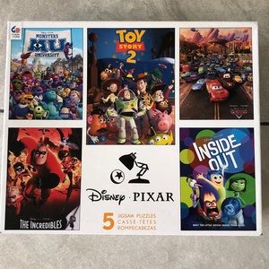 Set of 5 Disney Pixar 300 500 750 piece puzzle